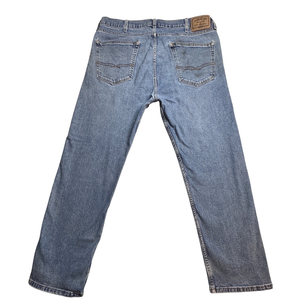 Signature by Levi Strauss Regular Fit Jeans Mens 38x30 (36x28) Blue Denim Casual